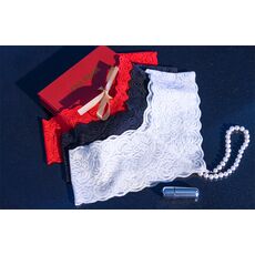 Set chiloti sexy delux cu perle stimulatoare si Vibrator Glont Argintiu, Chilirose, CR 4395 - culoare si material