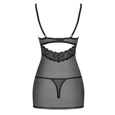Set Neglije si Bikini Plasa Obsessive, 852-Che-1 - Negru