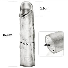 Prelungitor Penis Lovetoy &raquo;Flawless Clear +1&laquo; 15,5 cm