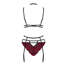 Set Lenjerie Intima Sugestina Obsessive - Rosu