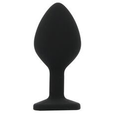 Set 3 bucati dopuri anale, Toosh, mic, medium, mare, silicon negru - vedere laterala