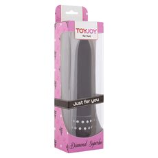 Vibrator ​Diamond Superbe, ToyJoy cu strasuri - Negru
