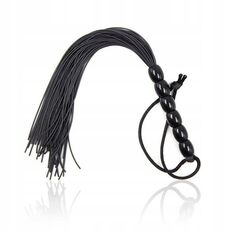 Bici mini Ohmama Fetish Ribbed Silicone Handle Flogger, 22 cm
