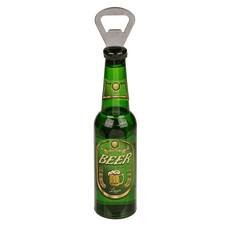 Deschizător de sticle metalic cu magnet, Sticlă de bere