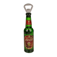 Deschizător de sticle metalic cu magnet, Sticlă de bere