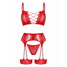 Set Lenferie Intima Mood Swing  Leg Avenue - Rosu