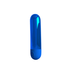 Mini Vibrator Pretty Love, Kiwi, 10 Vibratii, Albastru Metalizat