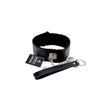 Zgarda piele Eco cu Lesa, Bound to Please - negru