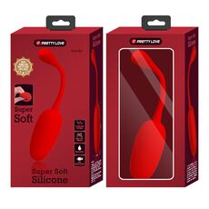 Ou Vibrator Pretty Love, Super Soft, 12 moduri Vibratii - Rosu
