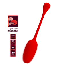 Ou Vibrator Pretty Love, Super Soft, 12 moduri Vibratii - Rosu