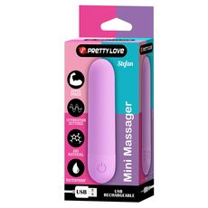 Mini Vibrator Pretty Love, Stefan, 10 Vibratii, Violet