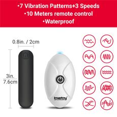 Chiloti cu Vibratii, Lovetoy, model Let's Vibe and Fuck Hard - Rosii - dimensiuni complete