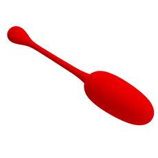 Ou Vibrator Pretty Love, Super Soft, 12 moduri Vibratii - Rosu