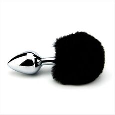 Dop anal cu coadă de iepuras Furry Fantasy - negru