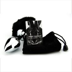Dop anal cu coadă de iepuras Furry Fantasy - negru