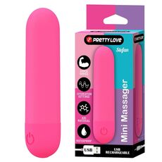 Mini vibrator bullet Stefan Pretty Love Roz Fucsia - vedere frontala