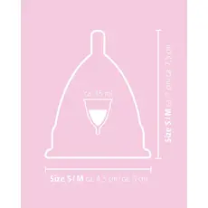 Cupa Menstruala Smooth Glide Tiny Cup Transparenta Medie - 5 cm