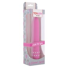 Vibrator Diamond Superbe, cu strasuri, roz