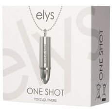 Mini Vibrator Glont cu lant, One Shot, Elys, Argintiu