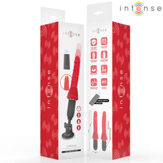 Vibrator Thrust cu Telecomanda si Funcție de incalzire - Intense Cynthia - Rosu