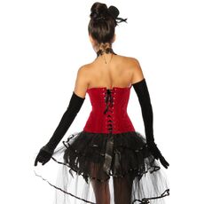 Burlesque Corset Catifea#