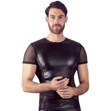 Tricou mulat Barbati NEK- model motociclisti, wetlook negru
