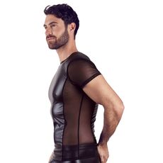 Tricou mulat Barbati NEK- model motociclisti, wetlook negru