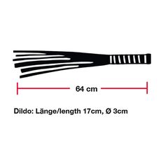 Bici maner penis stilizat de sticla, Flogger Glass