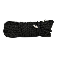 Sfoara Bondage Bound to Please Silky Bondage Rope, 10m - Negru