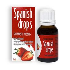 Picaturi Afrodisiace Cobeco Spanish Drops Strawberry 15ml - vedere frontala