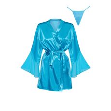 Set Peignoir Beauty Night Fashion Marlene Turquesa