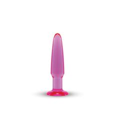 Butt Plug Small Toyz4Lovers "Jammy Jelly Anal" 11,5 cm - Roz - vedere frontala