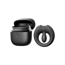 Apis Vibrating Couples Ring Black - vedere frontala