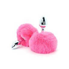 Enchanting Bunnytail Buttplug Pink - vedere frontala