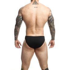 Chiloti MOB Toucan Bikini Black - culoare si material