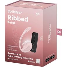 Vibrator Satisfyer Ribbed Petal Rose Connect App