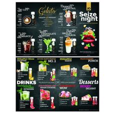 System JO Cocktail Menu Brochure