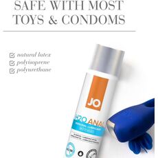 JO H2O Anal Original textura neteda non-lipicioasa curatare usoara cu apa