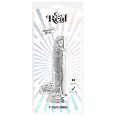 Dildo ToyJoy Clear Dildo TPE 18 cm Transparent - imagine suplimentara 1