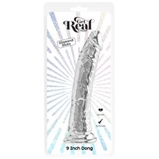 Dildo ToyJoy Clear Dong TPE 24 cm Transparent - ambalaj original