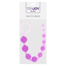 Bile Anale ToyJoy Thai Toy Beads Violet - dimensiuni si specificatii