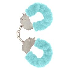 Catuse Plus ToyJoy Furry Fun Cuffs Turcoaz - dimensiuni si specificatii