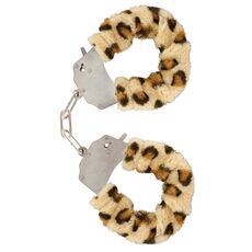 Catuse Plus ToyJoy Furry Fun Cuffs Leopard - dimensiuni si specificatii