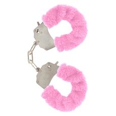 Catuse Plus ToyJoy Furry Fun Cuffs Roz - dimensiuni si specificatii