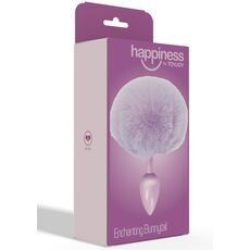 Plug Anal ToyJoy Enchanting Bunnytail Buttplug Violet - unghi lateral