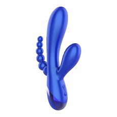Vibrator Triple Xocoon Triple Love Vibrator Albastru - dimensiuni si specificatii