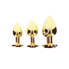 Plug Anal Taboom Butt Plug Diamond Jewel L Auriu - unghi lateral