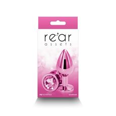 Plug Anal NS Novelties Rear Assets Medium Roz - unghi lateral