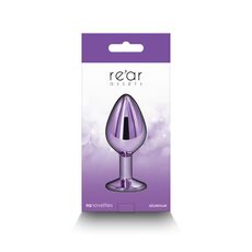 Plug Anal NS Novelties Rear Assets Medium Violet - unghi lateral