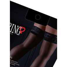 Ciorapi Stay-Up Daring Intimates Satin Touch 20D Negru - imagine suplimentara 4